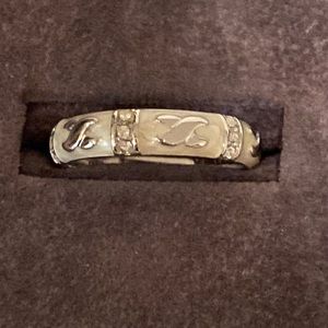 Vintage Lauren G Adams Enamel Ring